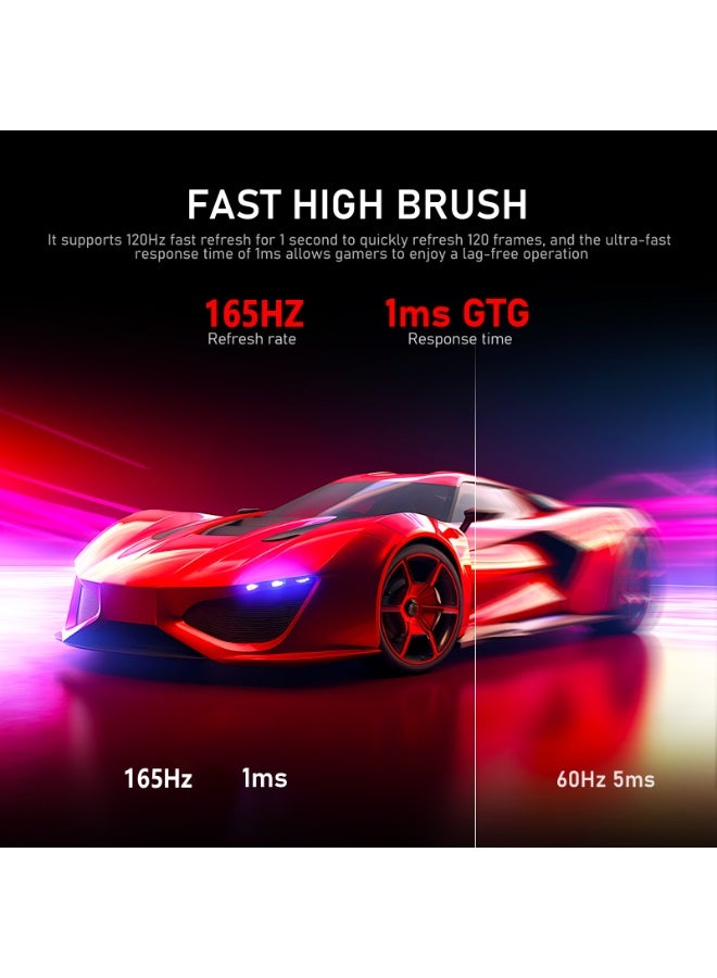 نيكو شاشة ألعاب نيكو منحنية 34 بوصة UWQHD فائقة العرض، تردد 165 هرتز، دقة 3440x1440، منفذ USB Type-C، انحناء 1500R، تباين 4000:1، ميزة تقسيم الشاشة، موديل 34NMSX - أسود - Image 5